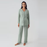 Ribbed Maternity & Nursing Pajama Set