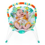 Bright Starts Rainforest Vibes Vibrating Bouncer with Toy Bar