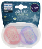 Ultra Air Night Pacifier 0-6M, Pink