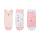 Baby socks with 3D ears Bear with me Pink