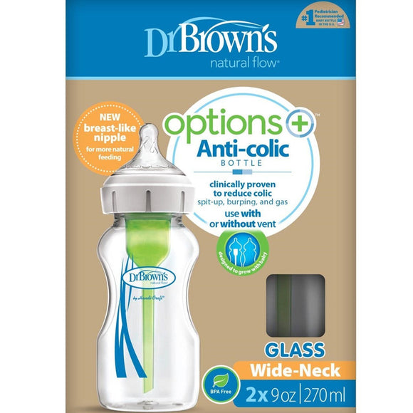 WB92700-P2 2700 Ml Options+ Wide-Neck Bottle Glass 2-Pack