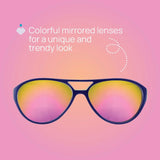 Sunglasses 36m+ with Mirrored Lenses Blue