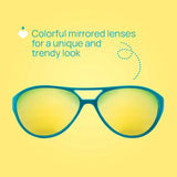 Sunglasses 36m+ with Mirrored Lenses Green