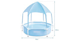 Metal Frame Canopy Metal Frame Pool - 1.83x0.38 m