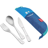 PICNIK Concept Kids Travel Cutlery Set 3-Piece Blue