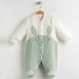 Baby Bunny Footie Romper – Ribbed  0-6M