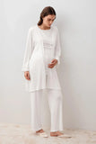 Dentelle Maternity & Nursing Robe Pajama Set