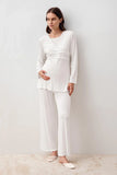 Dentelle Maternity & Nursing Robe Pajama Set