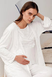 Dentelle Maternity & Nursing Robe Pajama Set