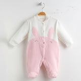 Baby Bunny Footie Romper – Ribbed  0-6M