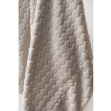 BLANKET...EMBOSSED VELBOA - GRAY