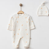 Baby Romper Set with Hat 0/3-0/3-3/6 M