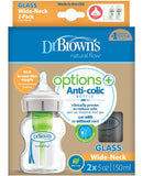 WB52700-P2 150 Ml Options+ Wide-Neck Bottle Glass 2-Pack