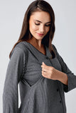 Ribbed Maternity & Nursing Pajama Set
