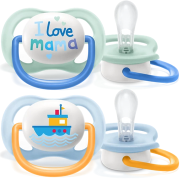 Ultra Air Pacifier I Love Mama, 0-6M, BOY
