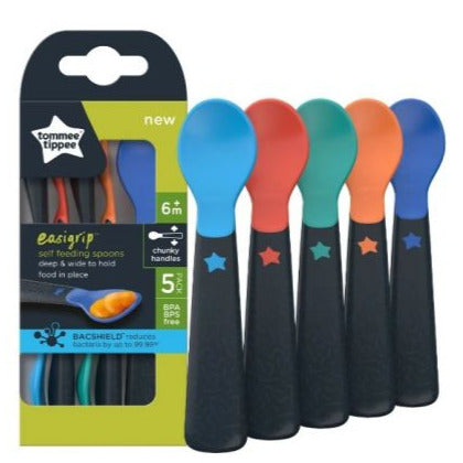 Set Of Easigrip Self Feeding Spoons 5 Pcs