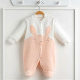 Baby Bunny Footie Romper – Ribbed  0-6M