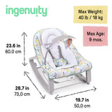 Ingenuity Keep Cozy 3-in-1 Grow with Me Baby Bouncer, Rocker & Toddler Seat