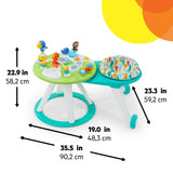 Bright Starts Around We Go 2-in-1 Walk-Around Activity Center & Table - Tropic Cool