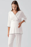 Crossover Maternity & Nursing Pajama Set