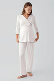 Crossover Maternity & Nursing Pajama Set