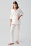 Crossover Maternity & Nursing Pajama Set
