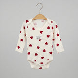 Baby Heart Print Ribbed Bodysuit