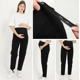 Maternity Mom Jeans – Black Over-Bump Denim