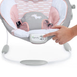 Ingenuity Soothing Baby Bouncer, Flora the Unicorn