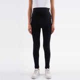 Maternity Leggings – Black High-Waist Over-Bump