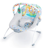 Bright Starts Safari Fun Vibrating Bouncer with Toy Bar