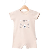 Cute Tiger Short Sleeve Cotton Romper