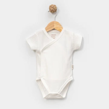 Unisex 3-6-9 Months Short Sleeve Double Breasted Body
