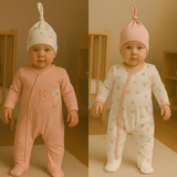 BIG HEARTED  2-PIECE JUMPSUIT 0/3-3/6m