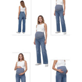 straight-leg maternity jeans