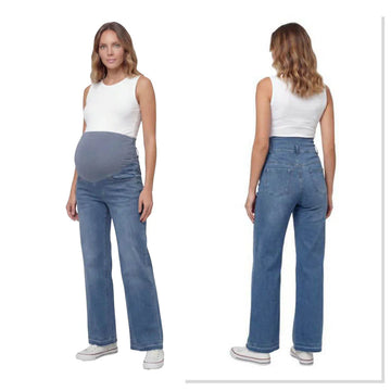 straight-leg maternity jeans