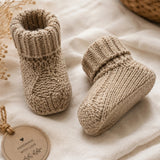 Baby Knit Booties in Gift Box