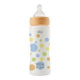 Well-Being Plastic Bottle 330ml Fast Flow Silicone Blue