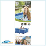 3-in-1 Rectangular Frame Pool Set with Filter Pump, 450 x 220 x 84 cm