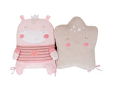 Cot Bumper Plush Pillow Set 5 pcs Hippo Dreams