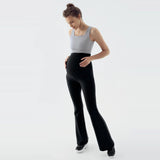 Ribbed Thermal Flare Maternity Pants