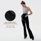 Ribbed Thermal Flare Maternity Pants
