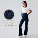 Ribbed Thermal Flare Maternity Pants