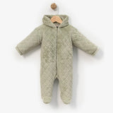 Baby Quilted Fleece Hooded Pramsuit