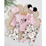Baby Cartoon Mouse Print Outfit – 5-Piece Set