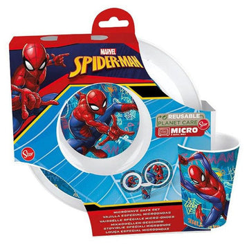 3PCS KIDS FOOD MEALTIME SET MICROWAVE SAFE