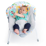 Bright Starts Safari Fun Vibrating Bouncer with Toy Bar
