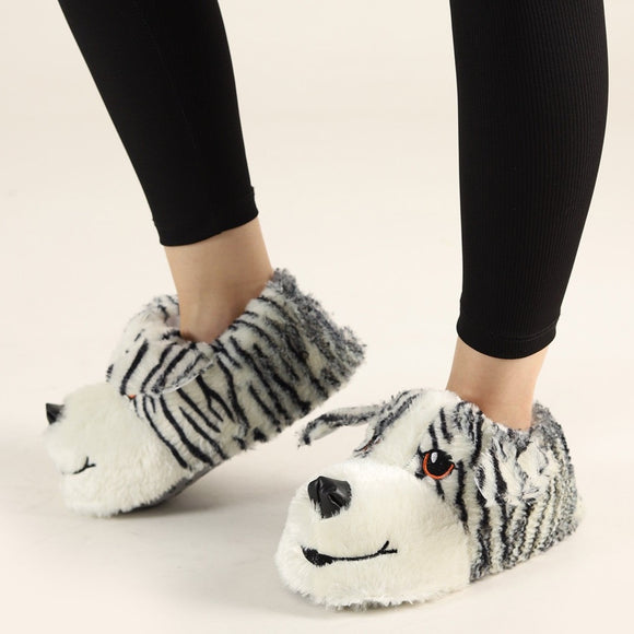 Slippers BLACK with Dog 30-35