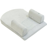 Memory foam cot wedge positioner Airknit White