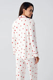 Heart Print Maternity & Nursing thermal Pajama Set